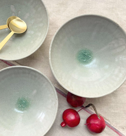 Handmade Pooled Glaze Bowl