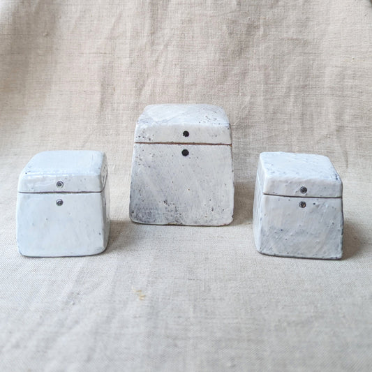 Handmade Ceramic Box - Two Dots