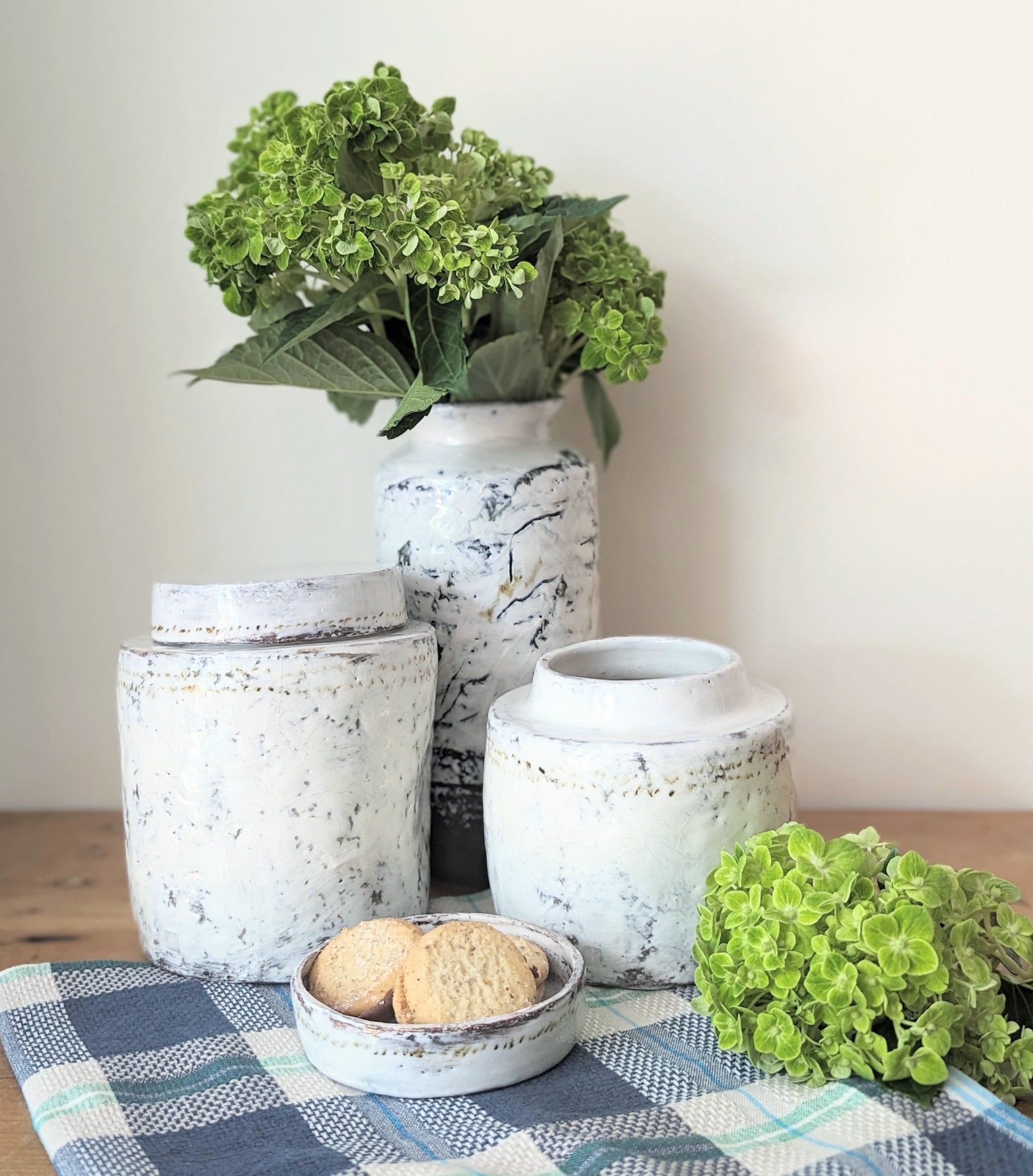 Handmade Ceramic Jar with Lid - Large