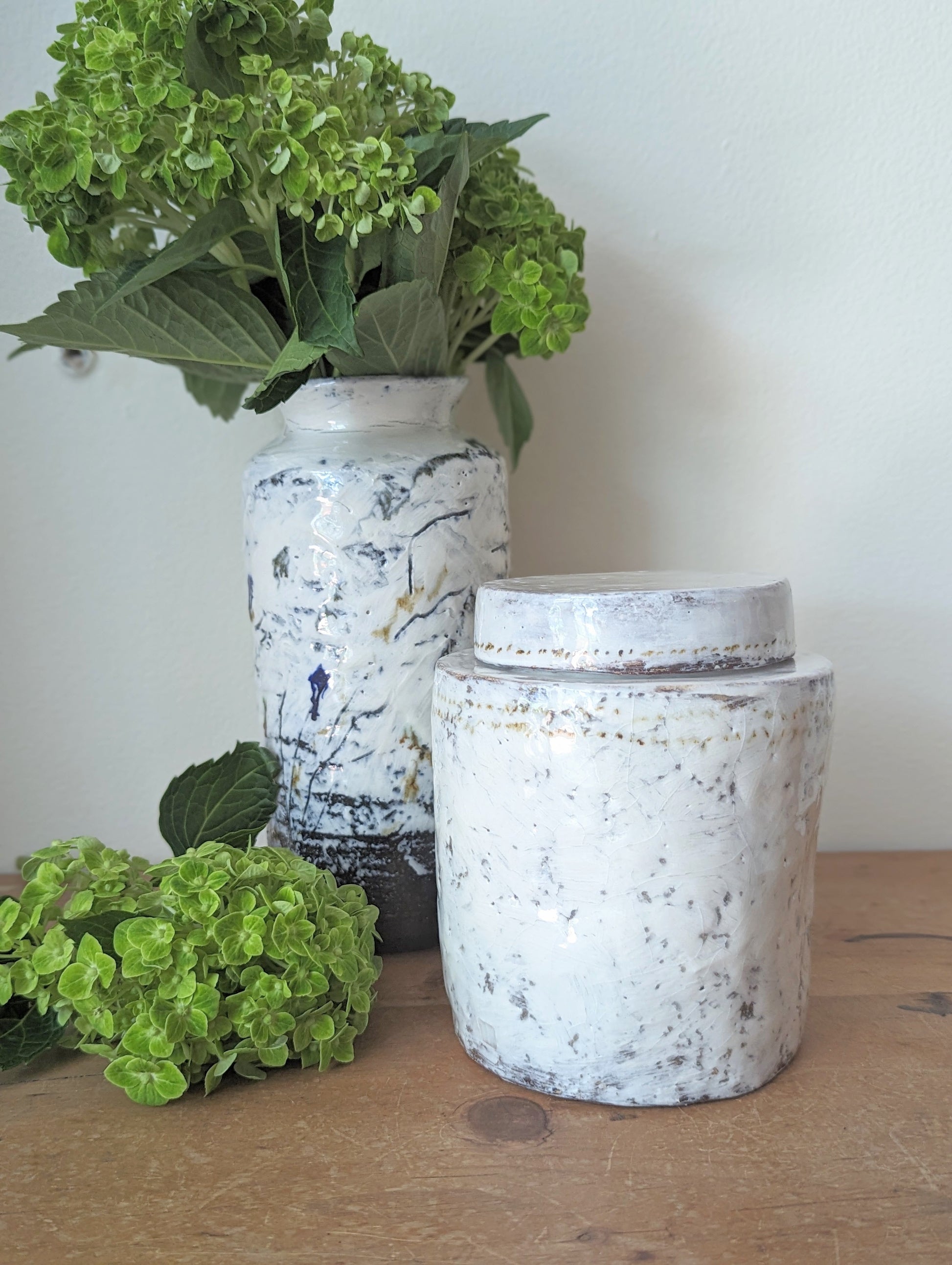 Handmade Ceramic Jar with Lid - Large