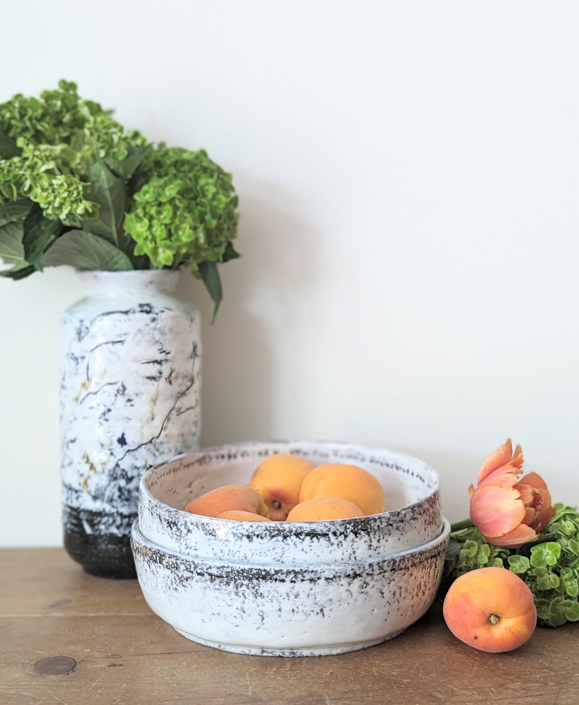 Low Handmade Ceramic Bowl - 7.5"