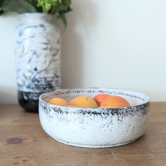 Low Handmade Ceramic Bowl - 7.5"