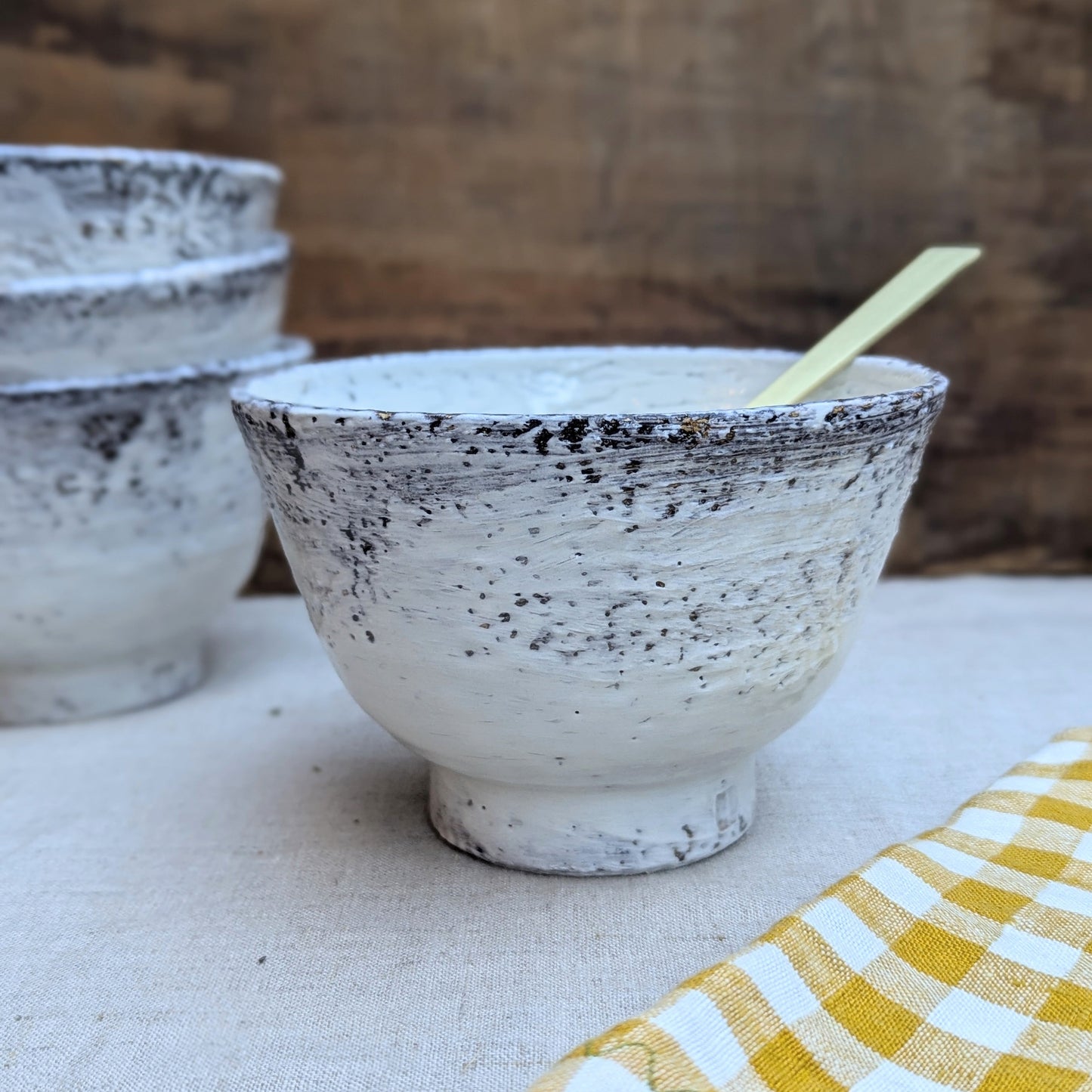 Tall Sided Handmade Ceramic Bowl