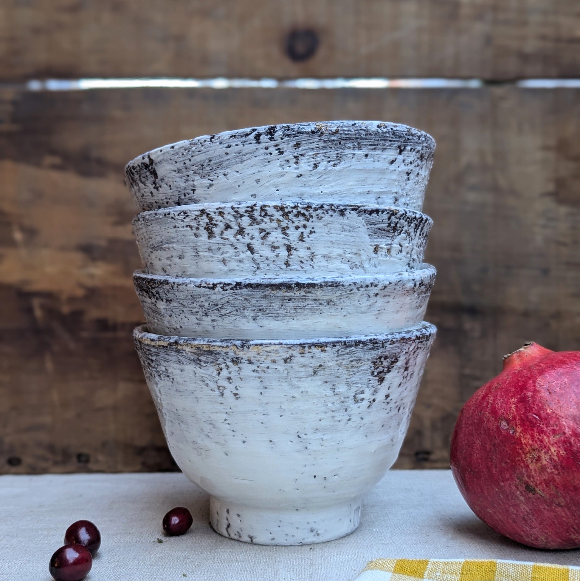 Tall Sided Handmade Ceramic Bowl