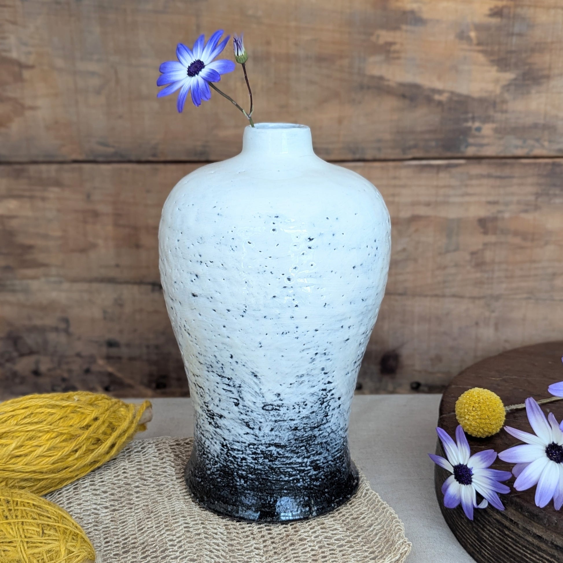 Tall Handmade Ceramic Bouquet Vase