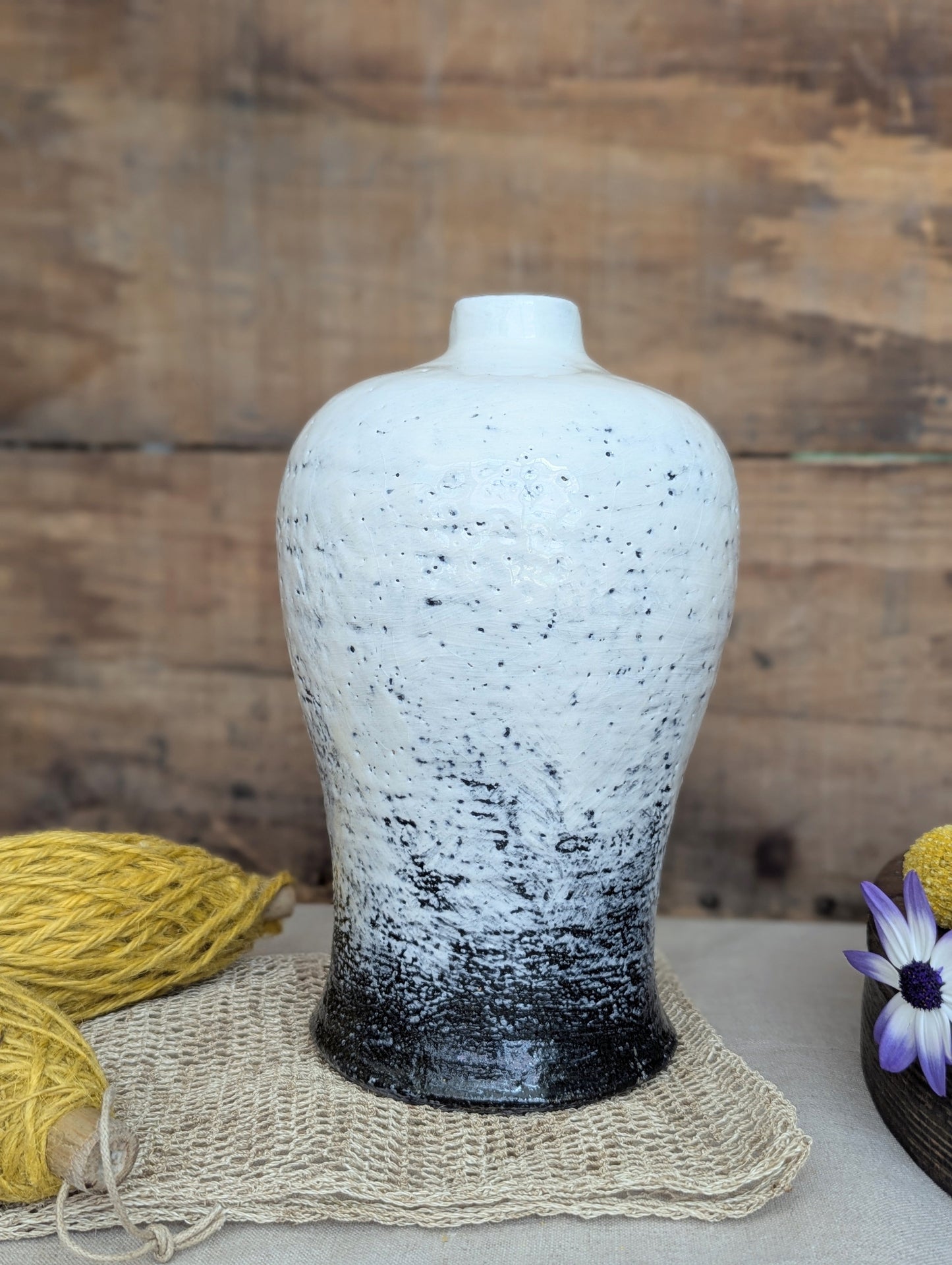 Tall Handmade Ceramic Bouquet Vase