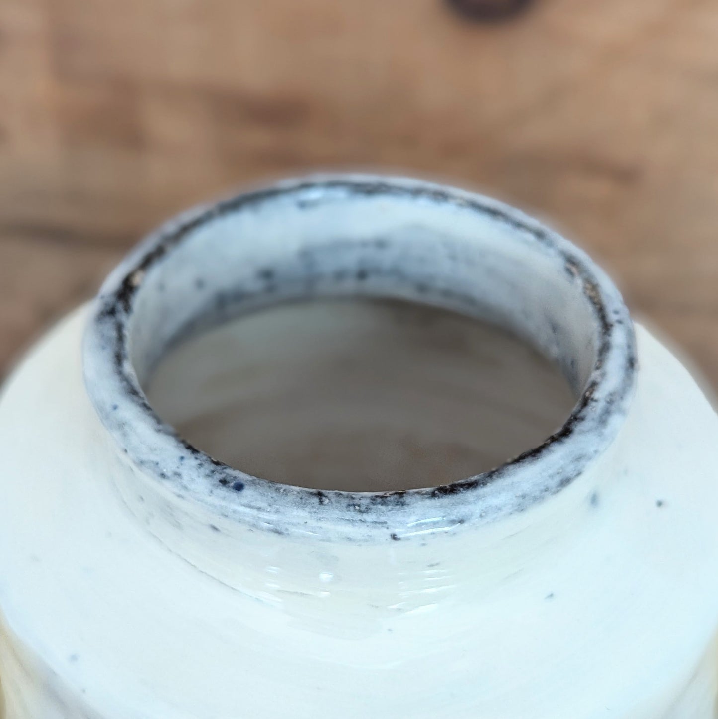 Short Handmade Ceramic Straight-Sided Vase