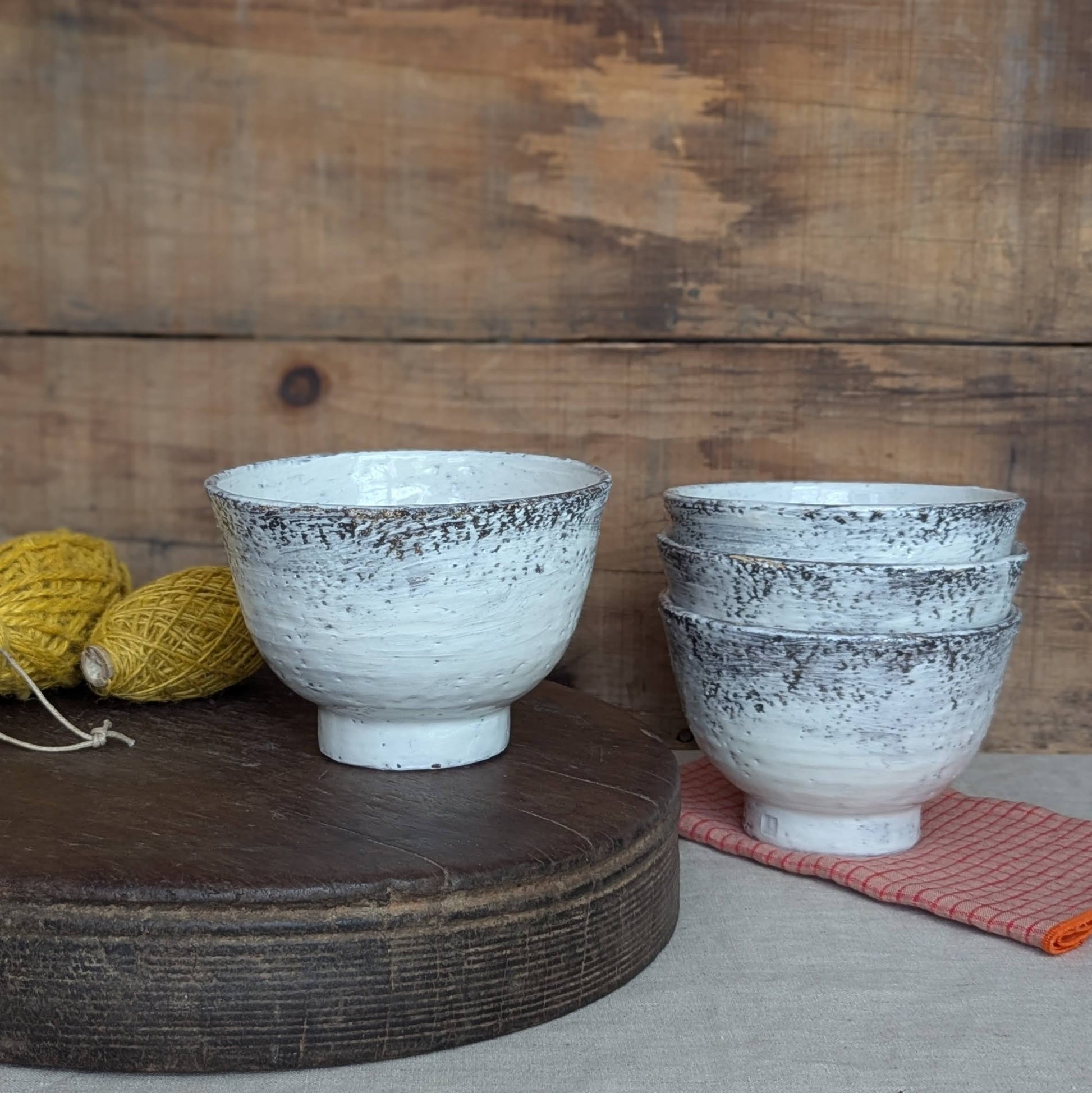 Tall Sided Handmade Ceramic Bowl