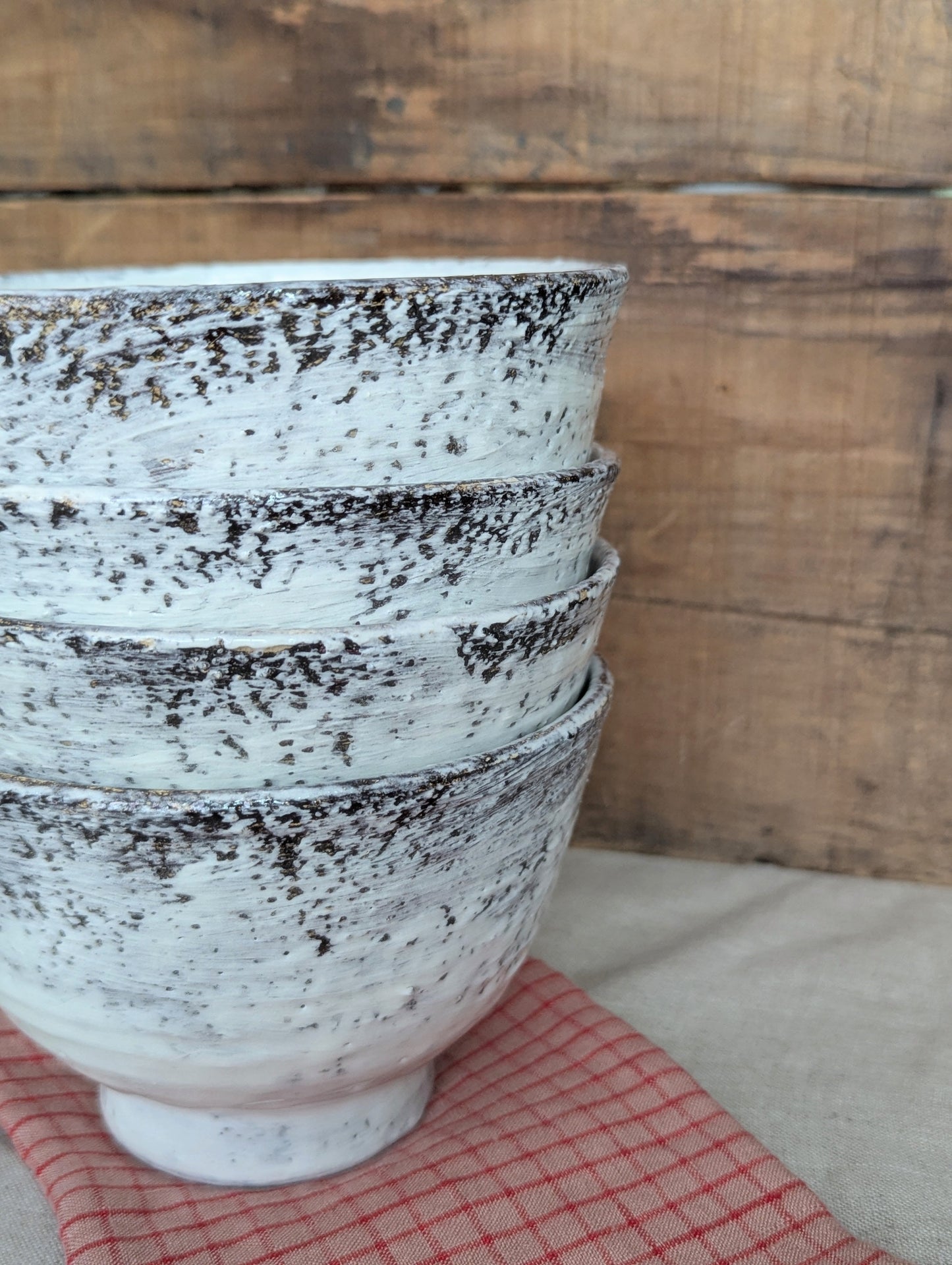 Tall Sided Handmade Ceramic Bowl