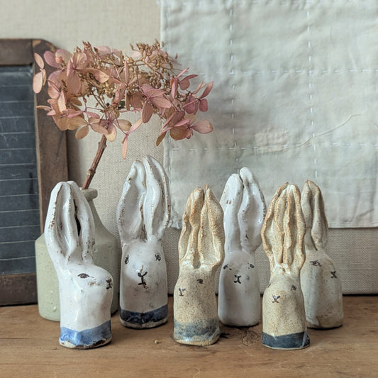 Pinched Ceramic Rabbits
