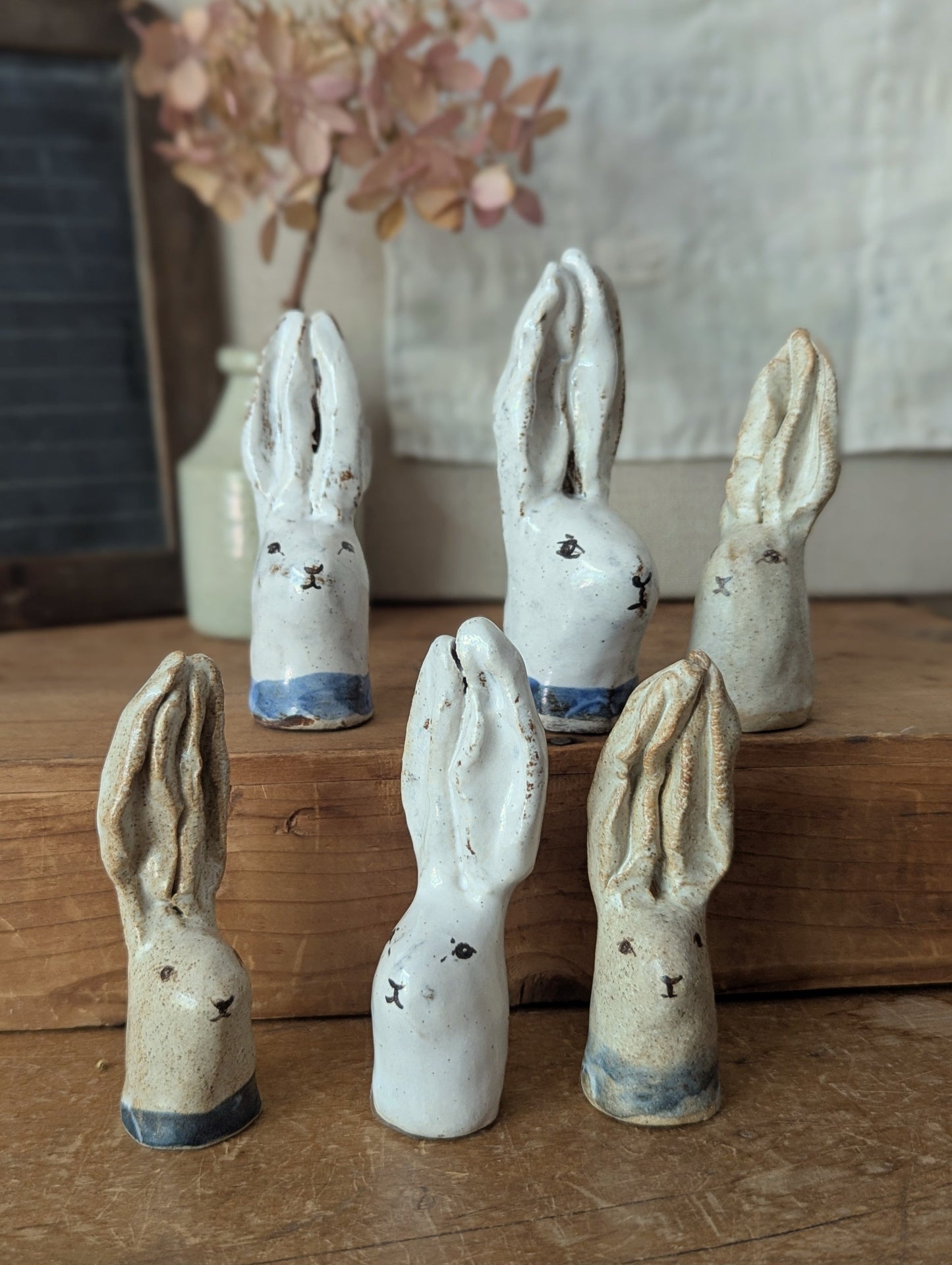 Pinched Ceramic Rabbits