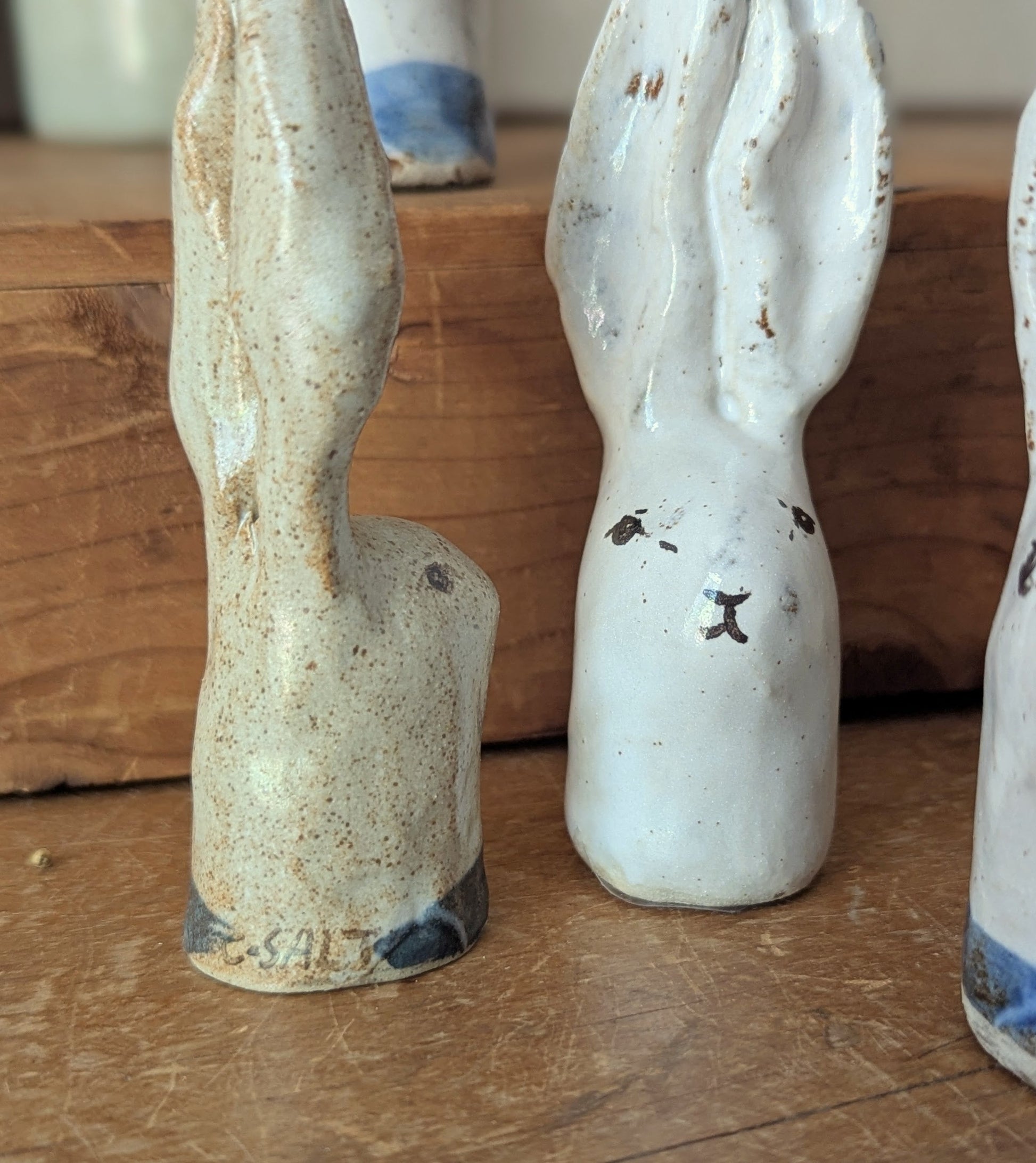 Pinched Ceramic Rabbits