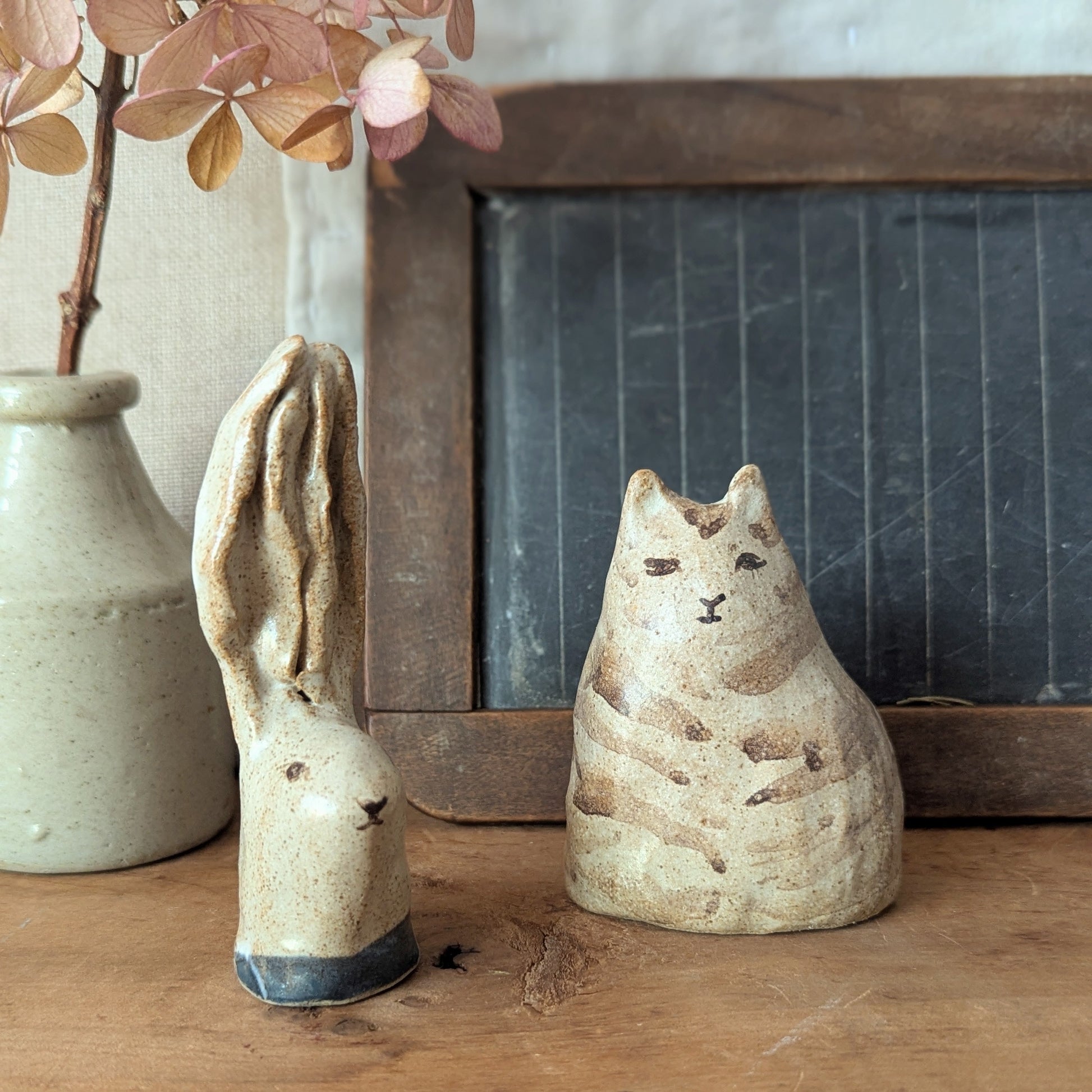 Pinched Ceramic Rabbits