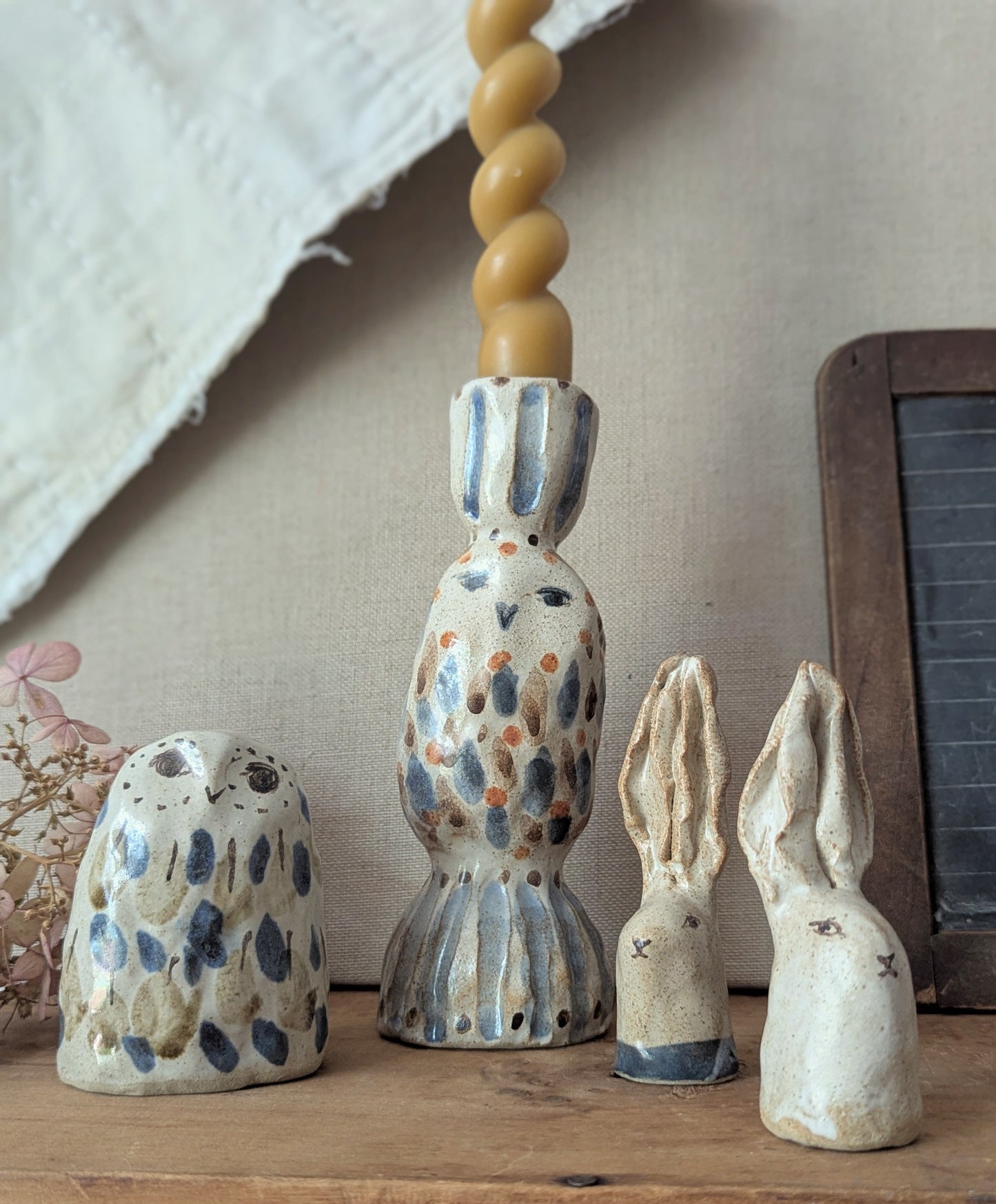 Pinched Ceramic Rabbits