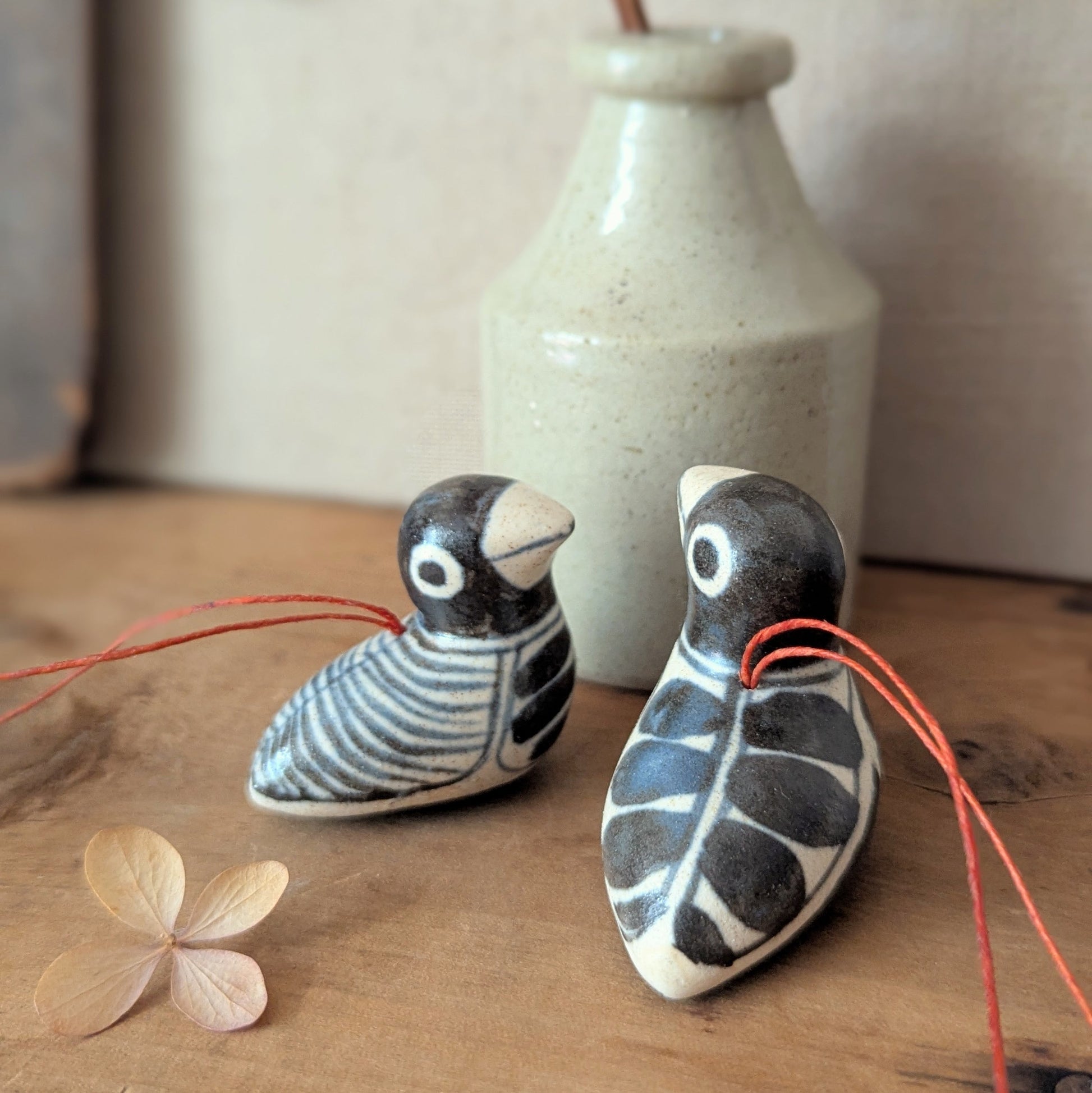 Mini Clay Bird Ornaments