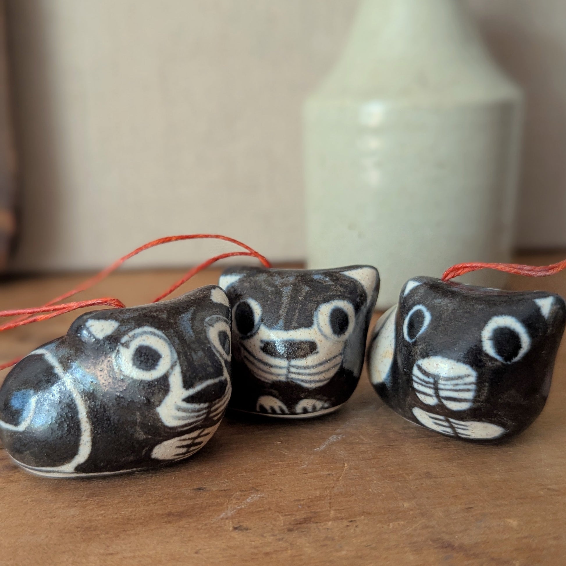 Mini Clay Cat Ornaments
