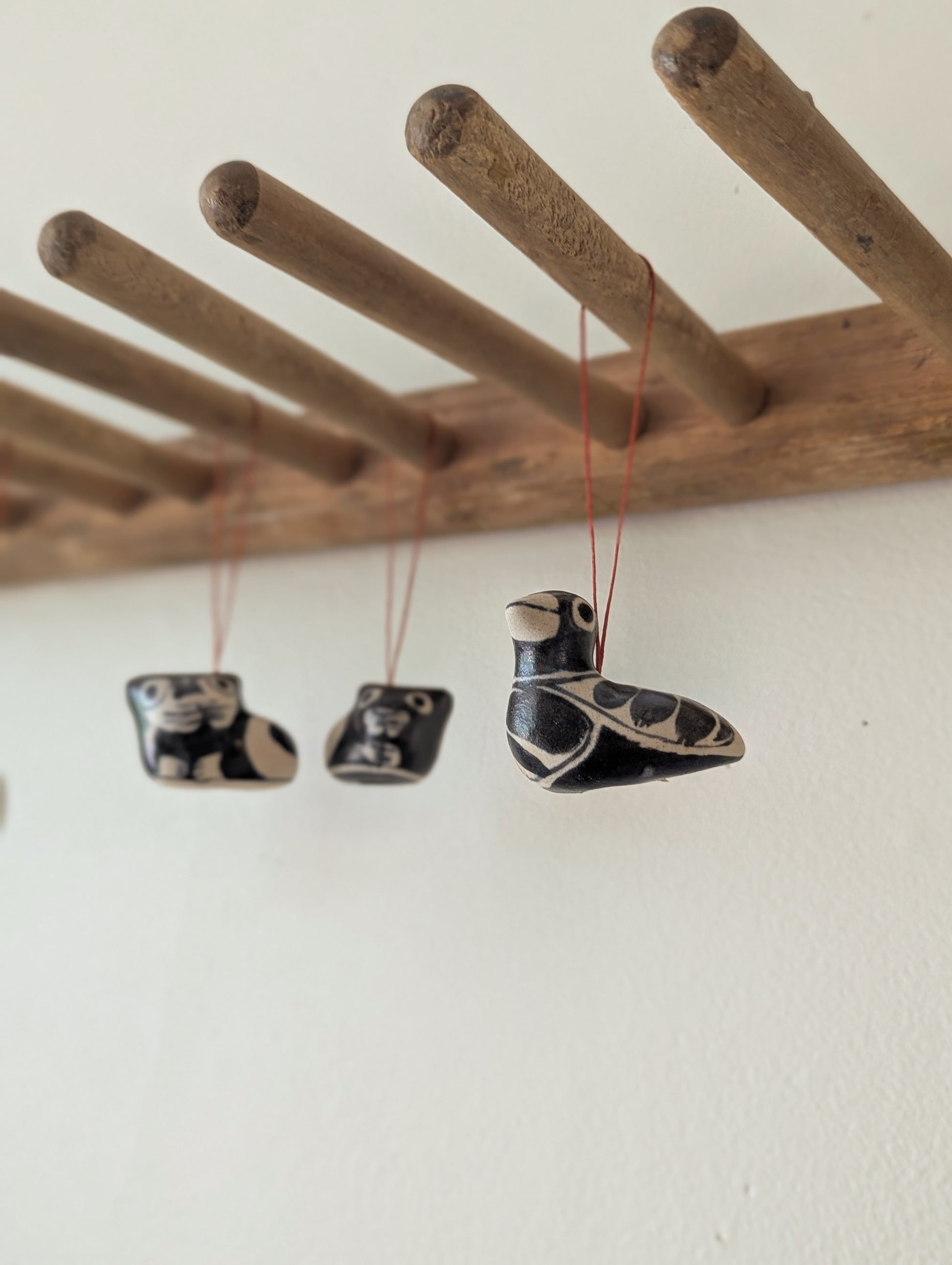 Mini Clay Bird Ornaments