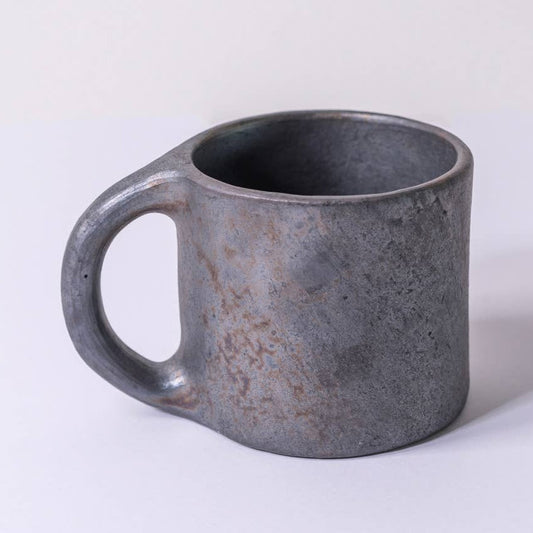 Handmade Metallic Black Mug